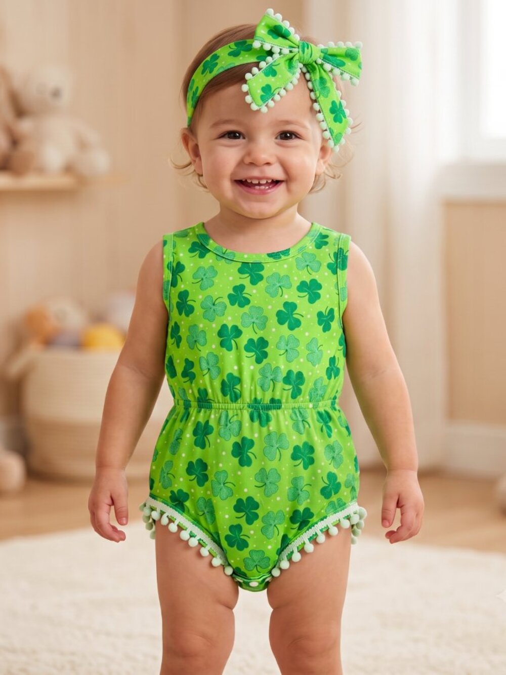 New St Patrick's Girls Baby 2 Piece Onesie Outfit - 18-24 Months